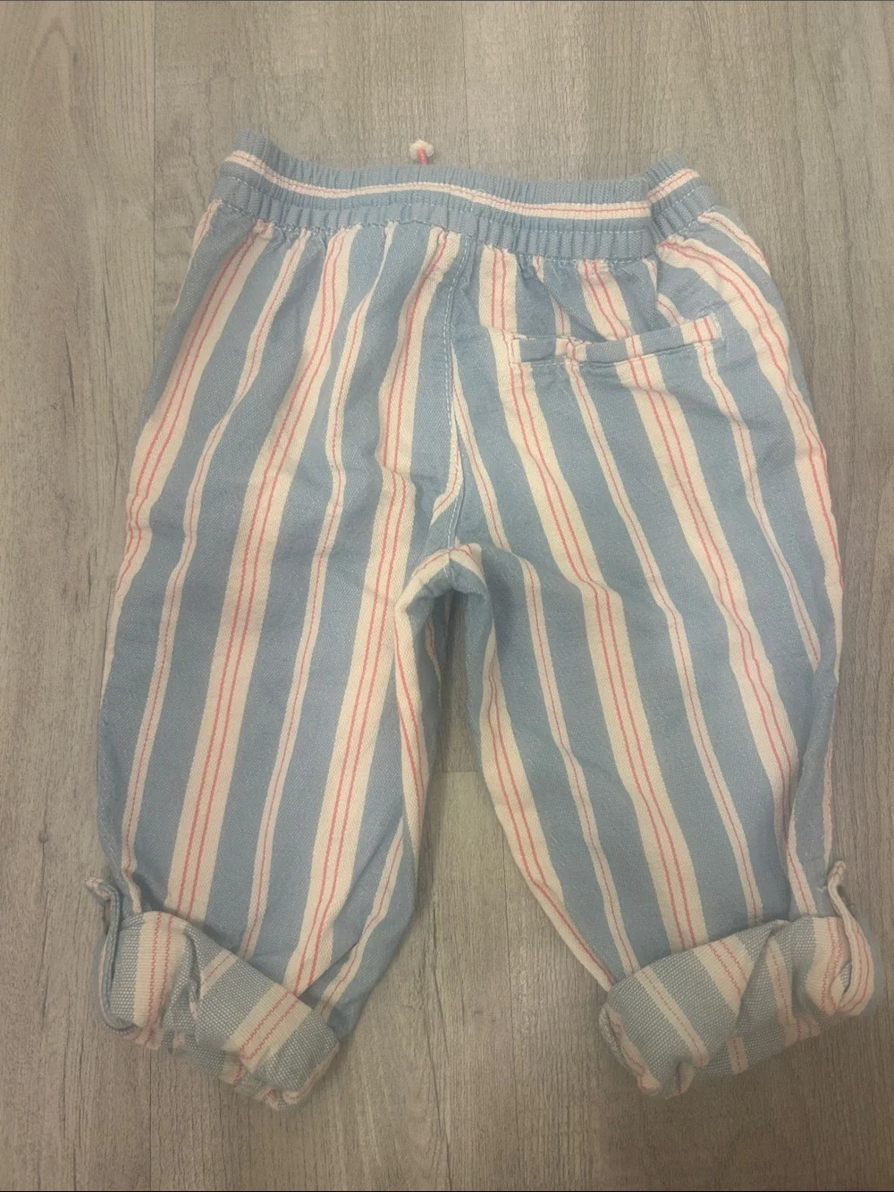 H&M Blue and White Striped Kids Pants 3T